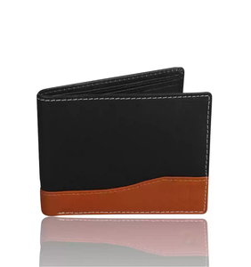Best Price Unisex Men's RFID Bifold Leather <b>Wallet</b> Handmade Credit <b>Card</b> <b>Holder</b> with Zipper Closure and Chains Decoration - Product Image 5