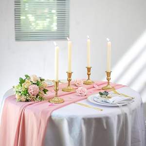 Bougeoir de mariage en métal en laiton fabriqué à la main de haute qualité bougeoir de décoration de mariage de noël fini or - Product Image 4