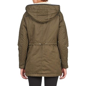 เสื้อแจ็คเก็ต Parka มีฮู้ดขนสัตว์สำหรับผู้หญิงที่สวมใส่สบายทนทานเสื้อโค้ทเสื้อคลุมขนสัตว์ผลิตในปากีสถาน - Product Image 5