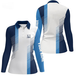 Polo de golf à manches longues pour hommes avec sublimation complète et logo personnalisé Design gratuit fabriqué au Pakistan - Product Image 5