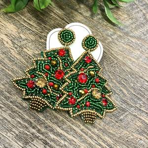 Boho ต่างหูลูกปัดด้วยการออกแบบสีฟ้าครามแอนดี้ cascading Fringe, เครื่องประดับของขวัญที่ไม่ซ้ำกัน - Product Image 3