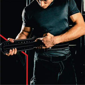 Brilliant Quality Breathable Adjustable Lightweight Gym Powerlifting Belt Cowhide Weightlifting Lever Buckle 10mm & 13mm - Product Image 4