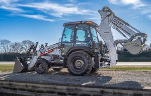 รถแบคโฮล้อเดอร์ขายพร้อมบุ้งกี๋หน้าและแขนขุดหลัง - Product Image 2