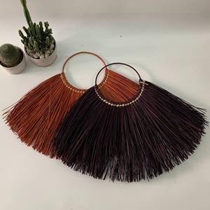 Handmade sea grass <b>wall</b>-mounted hanging <b>art</b> wholesale coastal themed raffia seagrass <b>wall</b> decor - Product Image 1