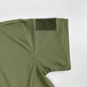 T-shirt à manches courtes en coton tricoté surdimensionné pour entraînement tactique, séchage rapide, imperméable, camouflage imprimé forêt - Product Image 5