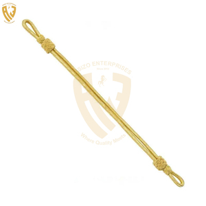Alta calidad Bullion Twisted Drawcord Cap Cord OEM Diseño Uniformes a precios baratos al por mayor Acabado recubierto para la venta - Product Image 4