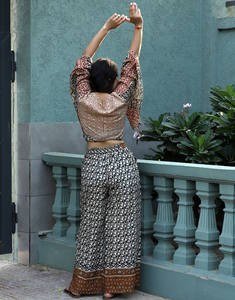 ชุดเดรสแขนผีเสื้อสำหรับผู้หญิงชุดเดรสทรงหลวมผ้าไหมพิมพ์ลายสำหรับวันหยุดฤดูร้อนชายหาดปาร์ตี้ - Product Image 3