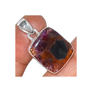 Super Naturel Cacoxenite Super Seven Brésil 925 Solide Gemme 925 Solide En Argent Sterling Solide À La Main Mignon Pendentif Pour Les Femmes - Product Image 5