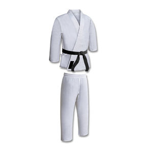 Ensemble complet d'uniforme de karaté, veste, pantalon, ceinture, vêtements d'entraînement d'arts martiaux, coton léger extensible, unisexe - Product Image 1