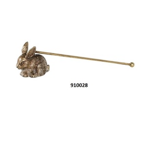 Éteignoir à bougie en laiton avec plaqué argent - Product Image 3