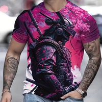 Anime japonais pour samouraï 3D imprimé T-shirt décontracté à manches courtes pour hommes femmes et enfants nouveau pull surdimensionné hauts à la mode