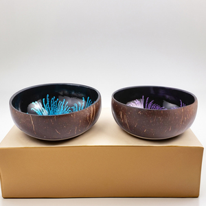 Handmade Handicraft <b>Lacquerware</b> Coconut Bowls Folk Art Eco-Friendly Durable Home Decor Holiday Gift VietnamCrafts TL2002 - Product Image 2