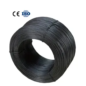 SAE1008 1006 1022 Q235 Q195 Q345 Alambre de acero de bajo carbono Grado 60 80 Alambre de acero de resorte de carbono de alta resistencia a la tracción