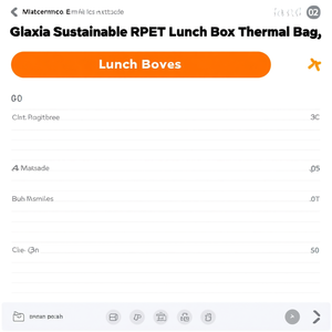 Borsa Termica per Pranzo Glaxia Sostenibile in RPET - Product Image 2