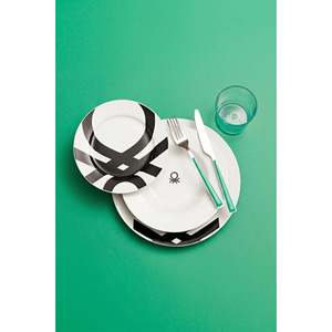 Juego de Vajilla de Porcelana Multicolor de 18 Piezas con Logotipo Be-Kct0020 - MULTICOLOR - Product Image 3