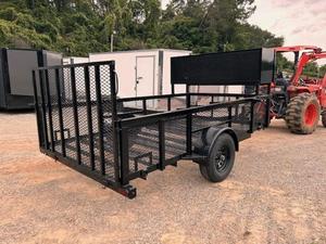 Remolque Utilitario de Eje Único 7x12 con Puerta de Rampa, Estructura de Acero Resistente para Transportar Equipos y Materiales - Product Image 3