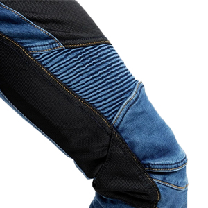 Pantalones Vaqueros de Motociclista con Protección Blindada para Hombre, Color Azul Denim, con Protección Extraíble en Rodillas y Cadera - Product Image 5