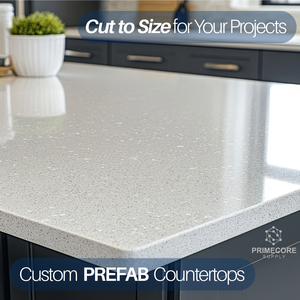 Encimeras de Cuarzo Calacatta para Cocina y Baño, Encimeras de Piedra Natural, Cuarzo Carrara Calacata, Corte Prefabricado para Proyectos Hoteleros - Product Image 1