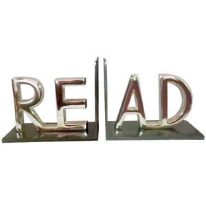 Nautique métal lire lettres serre-livres Vintage brillant Table pièce maîtresse de haute qualité Top produit avec nouveau Design en gros 2025 - Product Image 1