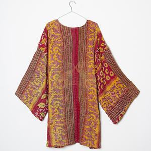 Kimono indio hecho a mano de algodón kantha para mujer y hombre, elegante bata de baño estilo japonés con patchwork, regalo. - Product Image 3