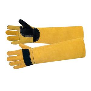 Otros por productos Guantes de seguridad para control de animales Protección Manejo Guante Par Guante de cuero de vaca Soldadura Trabajo OEM - Product Image 5