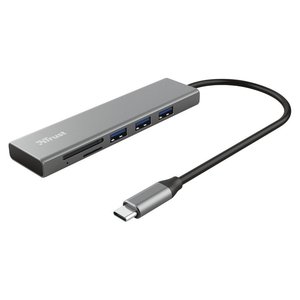HUB 2 en 1 HALYX Usb C Gris 24191 - Product Image 1