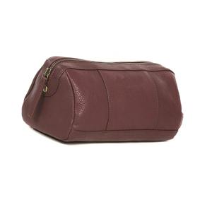 Nouveau Design sac à cosmétiques en cuir PU de couleur marron avec fermeture éclair - Product Image 1