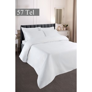 Icarus Series 57 Hotel Bedding Set Double King Size <b>Fitted</b> & Flat <b>Sheets</b> Duvet Cover with Quilts <b>Pattern</b> for Comfortable Sleep - Product Image 1