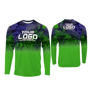 Logotipo personalizado Sublimación de manga larga Protección UV Señoras Rash Guard Mujeres Ropa de pesca Camisa de pesca - Product Image 1