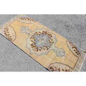 Tapis vintage Accent de 2,7 x 6,4 pieds, tapis marocain turc brun - Product Image 4