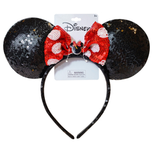 Diademas de Lentejuelas Personalizables OEM/ODM de Mickey y Minnie Mouse con Lazo de Puntos, Precio Directo de Fábrica - Product Image 1