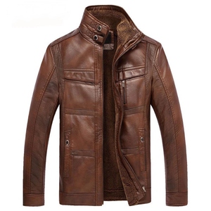 Premium <b>Leather</b> <b>Jacket</b> <b>Men</b> Coats Brand High Quality Outerwear <b>Men</b> Business Winter for Male <b>Jacket</b> Fleece <b>jacket</b> for <b>men</b> - Product Image 3