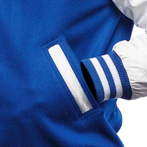 เสื้อแจ็กเก็ตบอมเบอร์ทรงโอเวอร์ไซซ์ปักลายสำหรับผู้ชายเสื้อทีมโรงเรียนบาสเก็ตบอลสำหรับผู้ชาย - Product Image 2