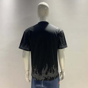 Designer personnalisé en gros T-Shirt de haute qualité sérigraphie complète 100% coton imprimé graphique à épaules tombantes pas cher - Product Image 5