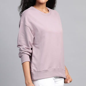 Nueva Llegada, Sudaderas de Cuello Redondo para Mujer, Invierno, Logotipo Personalizado en la Parte Delantera, Material de Poliéster/Algodón Sólido, Venta Directa de Fábrica - Product Image 4