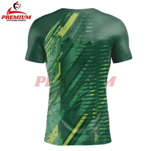 2025 Logo personnalisé Compression Rash Guard chemise pour adultes haute qualité Polyester tissu manches longues et courtes sur mesure MMA haut - Product Image 2