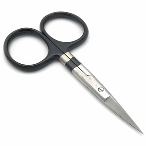 Ciseaux de montage de mouches 4 "en acier inoxydable noir lames à bords tranchants ciseaux de pêche à la mouche - Product Image 6