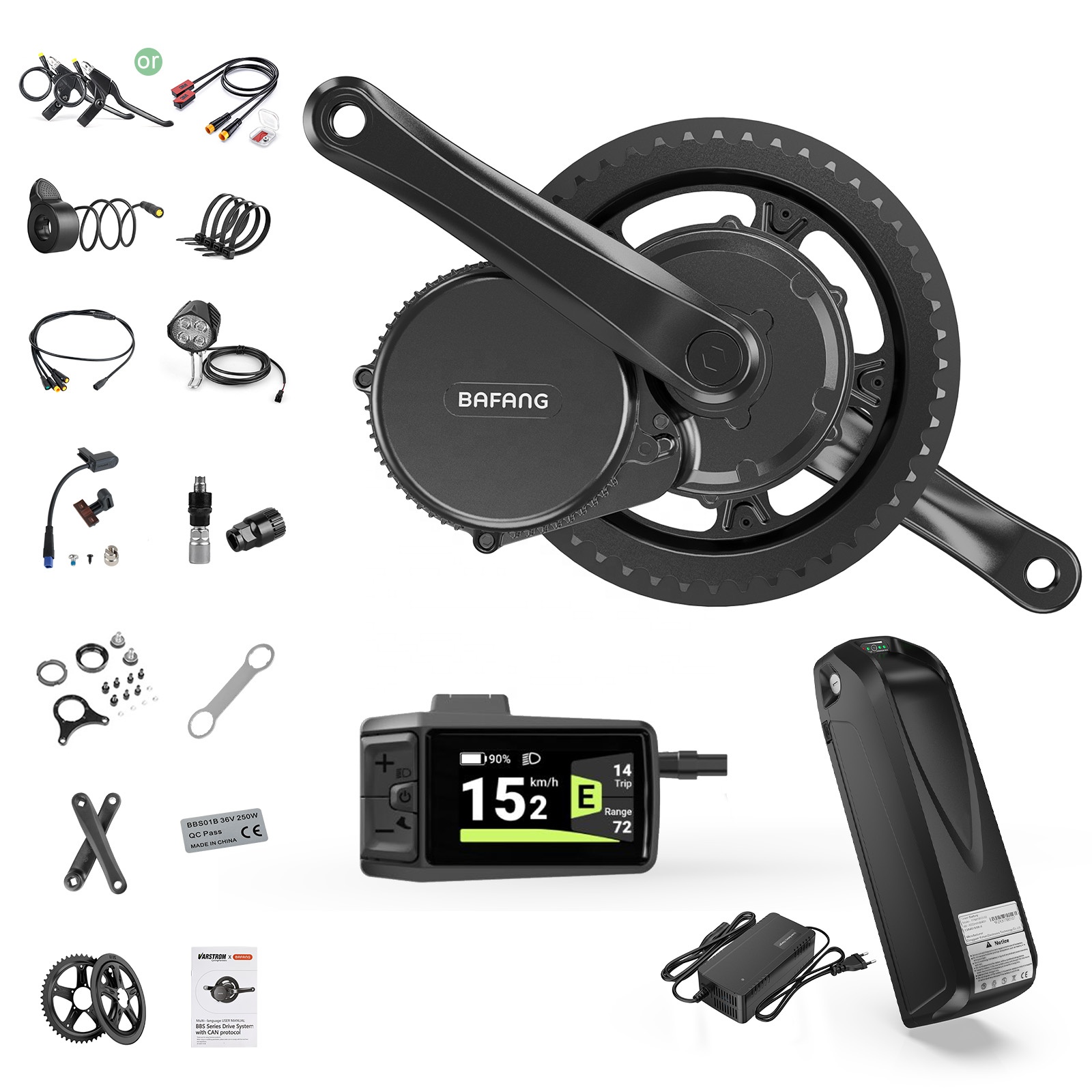 Bafang モーター関連 BBS-HD 48V 1000W / 電動自転車 高性能バファン BBSHD 1000Wキットで、あなたの愛車をパワーアップしま