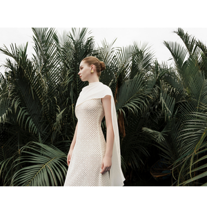 Nouveau Design 2025 robe longue femmes avec asymétrique ALIYAH longue robe 90% coton 10% Polyester printemps été femmes vêtements - Product Image 1