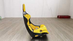 Asiento Deportivo Universal de Alta Calidad, Reclinable, de Cuero PVC Negro con Amarillo, Serie VIPER, al Mejor Precio - Product Image 2