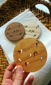 COASTER ROND EN BOIS TAILLE PERSONNALISÉE Fait à la main pour les articles de table et de cuisine en gros de haute qualité du Vietnam - Product Image 2