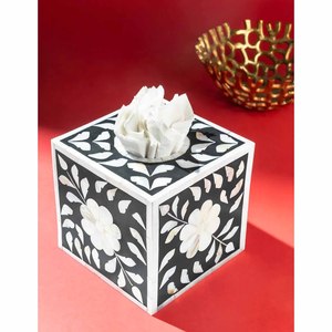 Vente chaude os incrustation boîte à mouchoirs support de stockage meilleur vendeur pour la décoration et la vaisselle utilisation conception bibelot boîte - Product Image 2