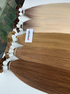 Extensiones de Cabello Vietnamita 100% Virgen de Alta Calidad, Súper Dobles, Color Rubio, Precio al por Mayor - Product Image 1