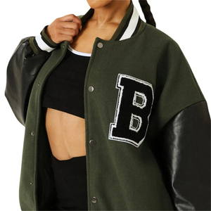 Venta al por mayor en blanco bombardero chaqueta universitaria hombres Letterman Varsity chaqueta hombres Varsity chaqueta Letterman béisbol americano - Product Image 4