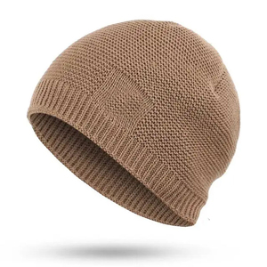 Haute qualité personnalisé hommes hiver chapeaux laine tricoté chaud chapeau laine bonnet chapeaux 100% laine tricoté hiver chaud vêtements de rue Service - Product Image 6