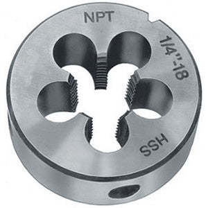9370G 1.1/4 Tap Die Set Dies American NPT <b>Thread</b> ANSI B1.20.1 Conformance 1:16 Taper Steel Material Tin for Machine <b>Tools</b> - Product Image 1