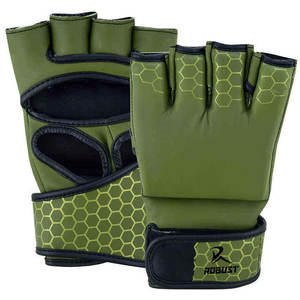 Gants de MMA en cuir pour les arts martiaux et les entraînements de boxe - Fermeture à scratch antidérapante, construction durable et personnalisable - Product Image 1