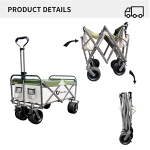 Direct de l'usine <span class=keywords><strong>beau</strong></span> <span class=keywords><strong>chariot</strong></span> pliable portable en acier inoxydable <span class=keywords><strong>chariot</strong></span> personnalisable OEM <span class=keywords><strong>jardin</strong></span> plage Camp utilitaire Wagon plate-forme - Product Image 3
