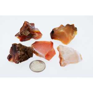 Cristales de Cornalina en Bruto de 25-35 Centímetros Cúbicos - Product Image 3