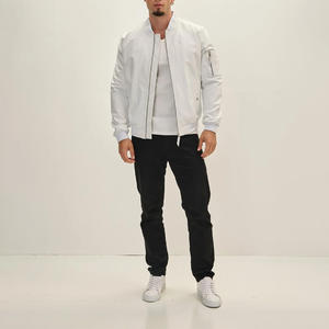 Chaqueta bomber de cuero personalizada a la moda con bordado de impresión de logotipo para hombre y mujer, proveedor de ropa de abrigo informal con estilo - Product Image 4